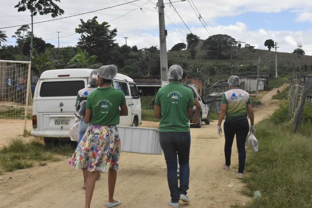 Camacã: Doações de alimentos e máscaras ajudam afetados pela pandemia em Leoventura